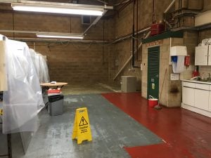 Production office demolished June 2017